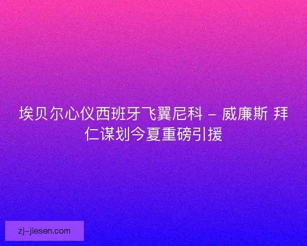 埃贝尔心仪西班牙飞翼尼科 - 威廉斯 拜仁谋划今夏重磅引援
